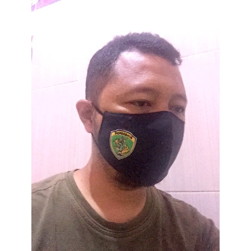 MASKER PERSEBAYA BORDIR (3 PLY)