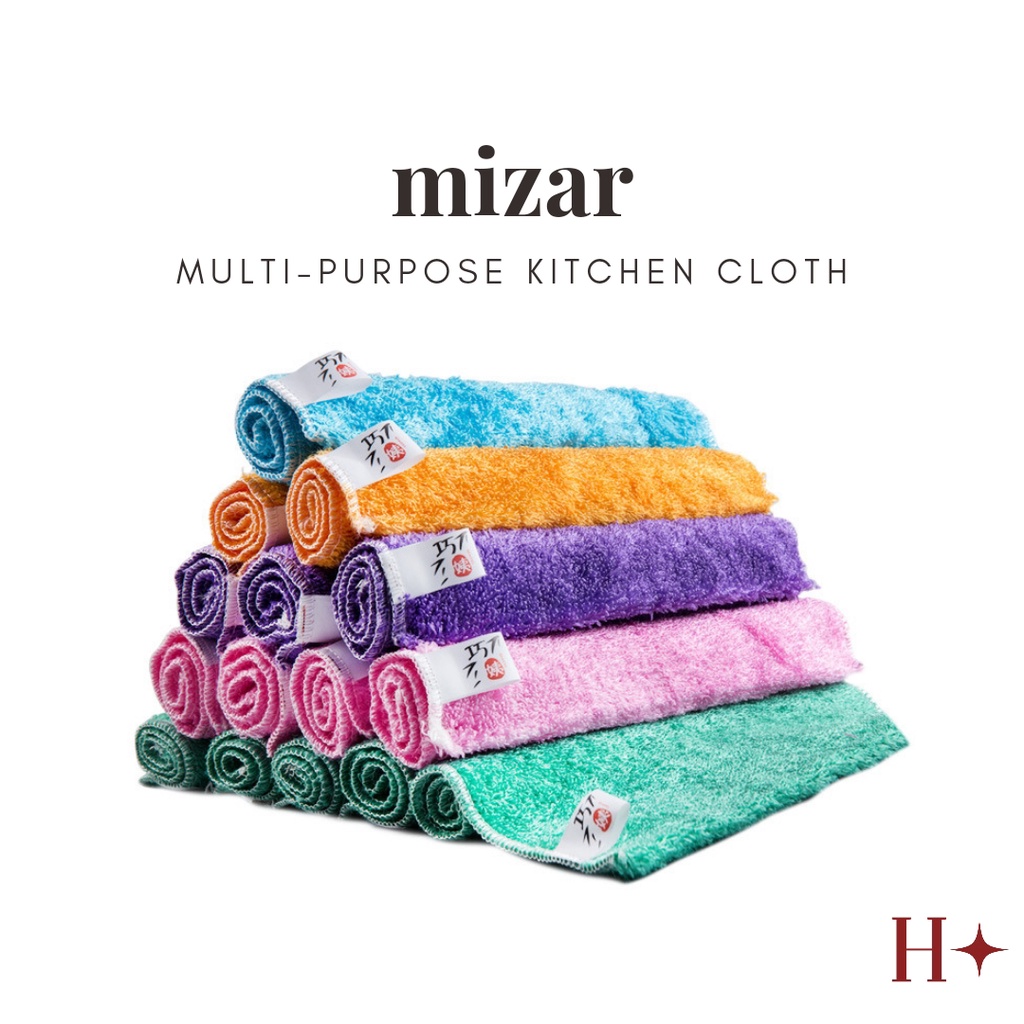 H✦ Mizar Kain Lap Microfiber Multifungsi Lap Dapur