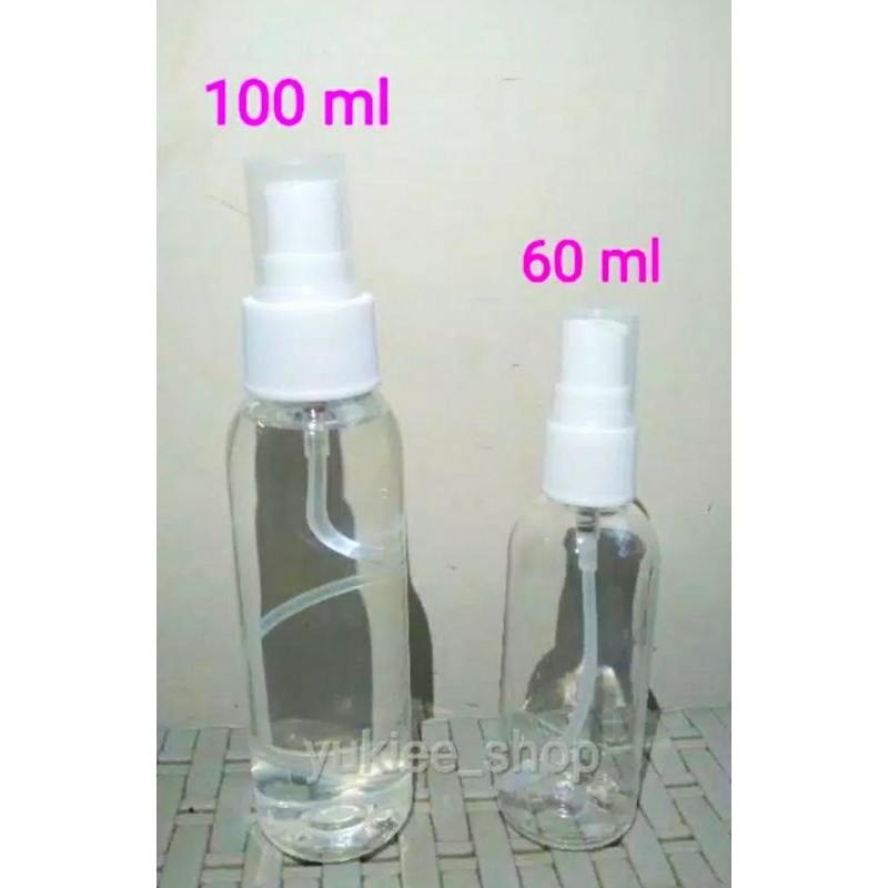 BOTOL BENING TRANSPARAN SPRAY KOSONG UKURAN 60 ML.