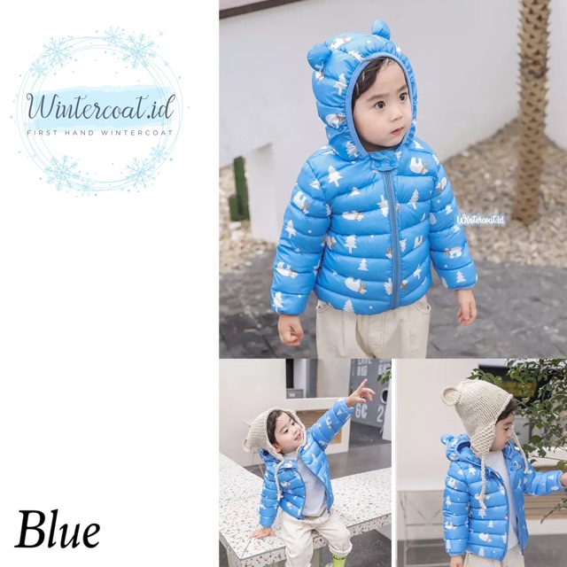 Polar Bear Winter jacket kids girls boys coat jaket musim dingin mantel anak gunung motor