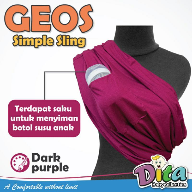 GEOS POLOS DITA PAKAI KANTUNG Geos Polos premium Gendongan Polos murah geos Kaos