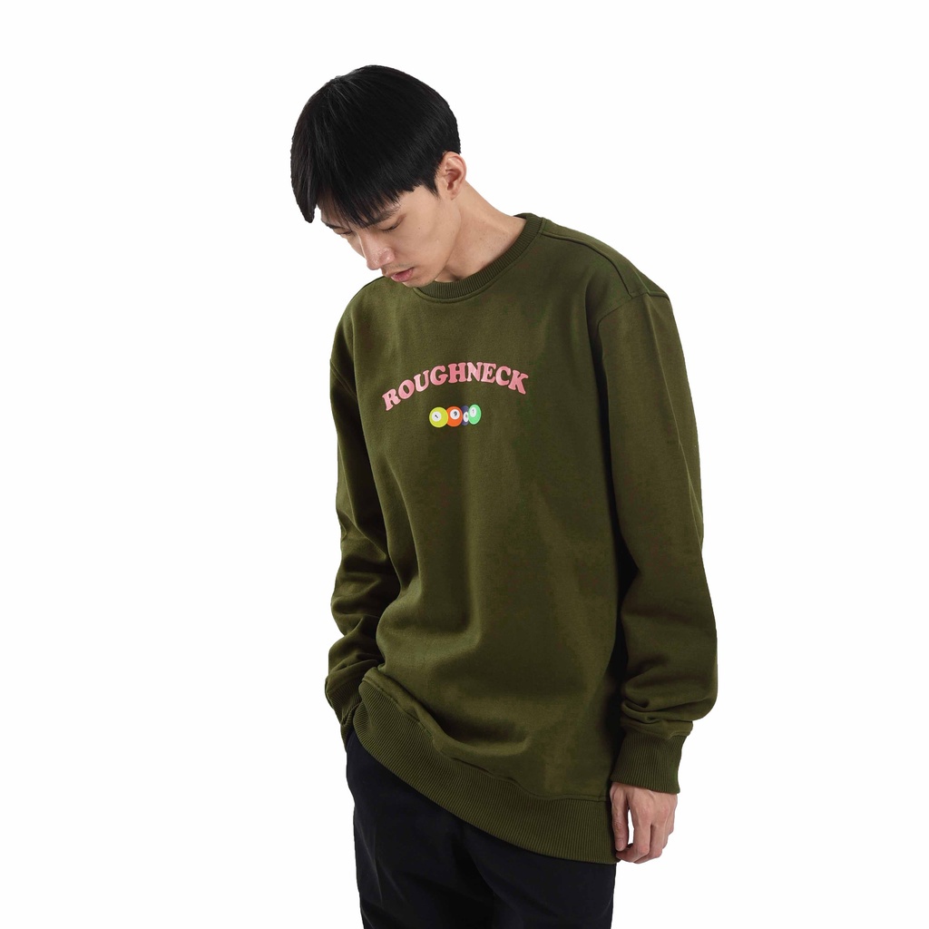 Roughneck SS260 Army 1991 Billiard Crewneck