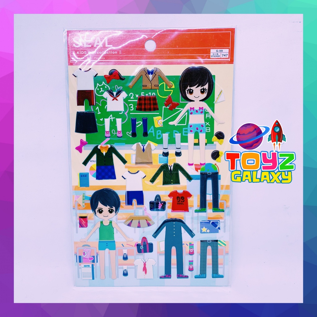 

STICKER MOTIF LUCU DAISO JAPAN LARGE A (15cm x 21cm)