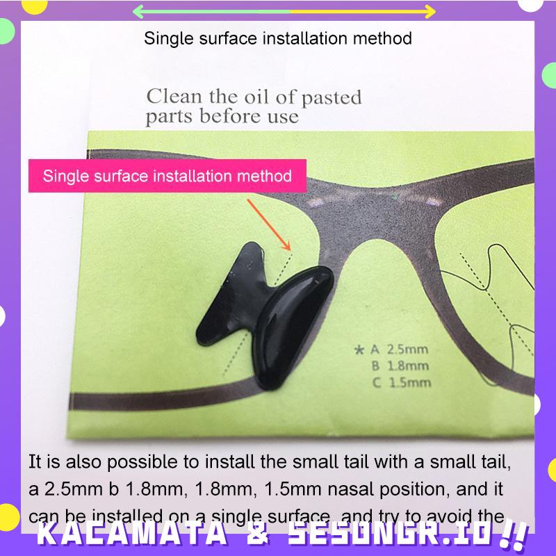 Bantalan Hidung Kacamata Anti Slip Permukaan Halus - SG