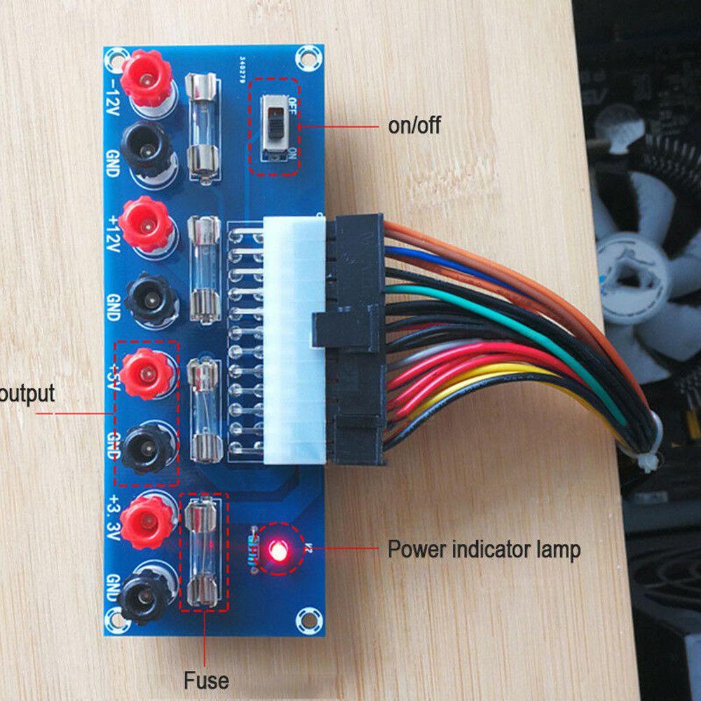Preva XH-M229 Dengan Switch Desktop PC Chassis Output Terminal Power Adapter