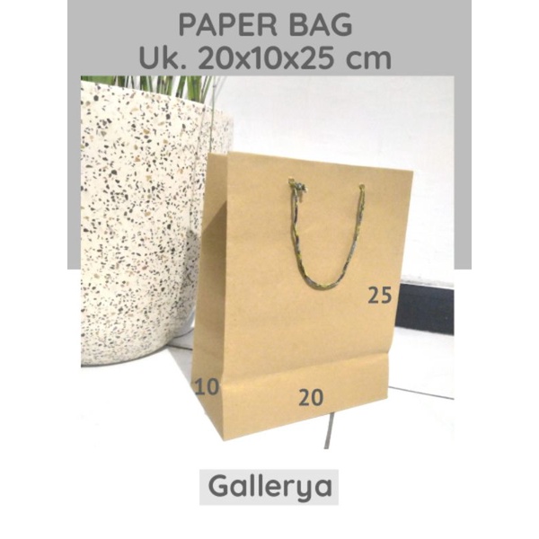 

PAPER BAG 20X10X25 PAPERCRAFT