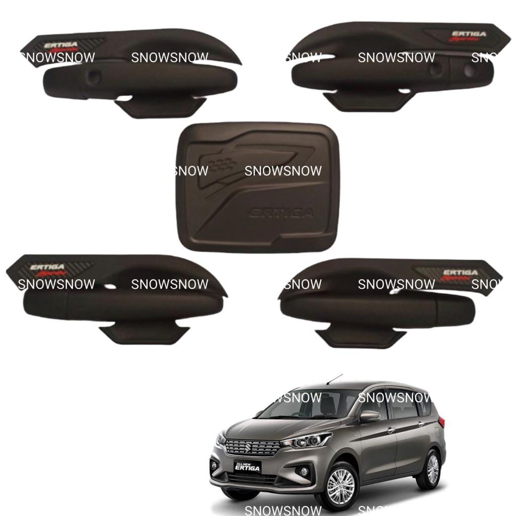 Paket Outer Handle Tank Cover All New Ertiga 2018  2022 2023 2024 UP Bestivo Hitam Chrome