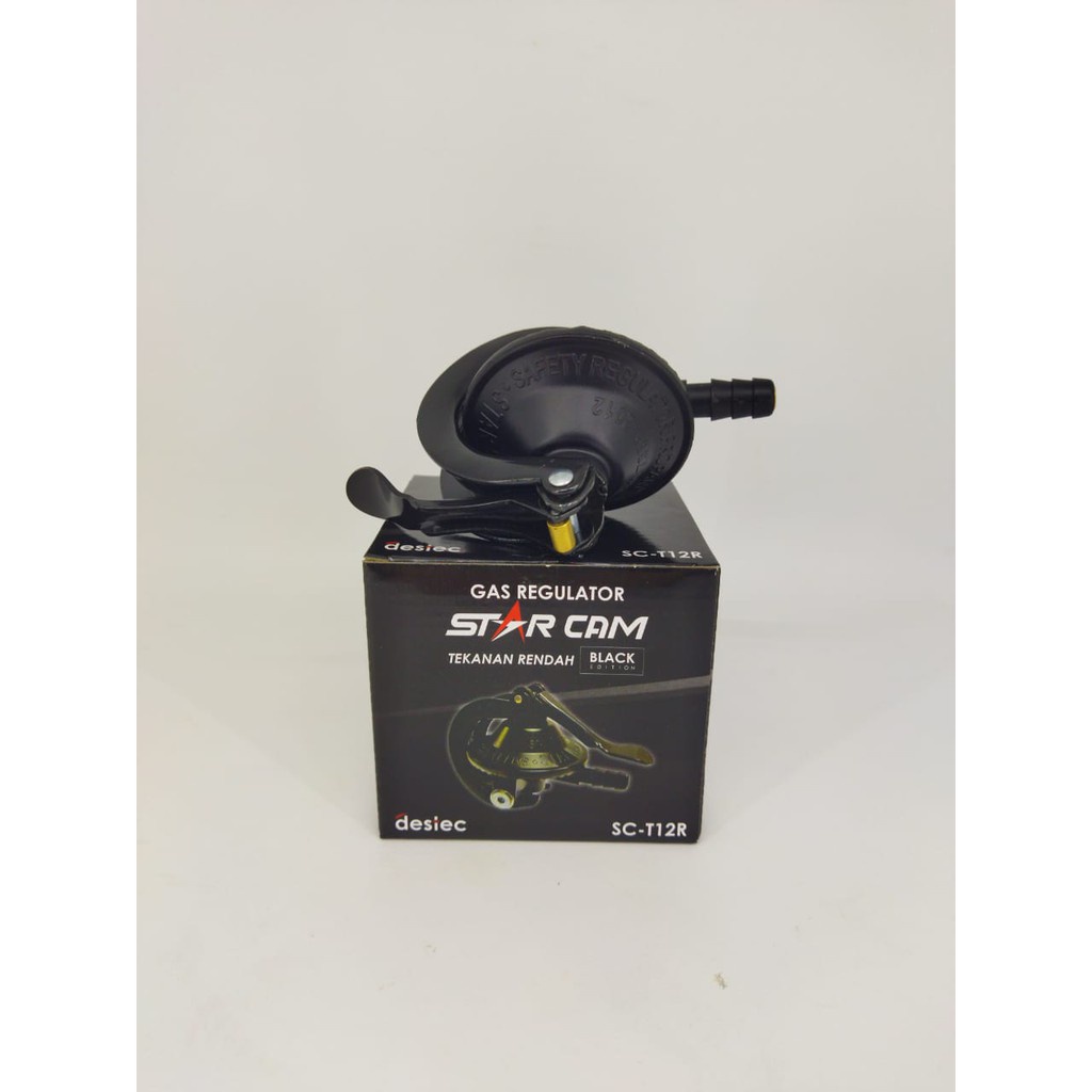 STARCAM Regulator Gas Meter Otomatis SC-23M SC-23S Regulator Gas Black Edition | Kepala gas Anti Bocor Lulus SNI