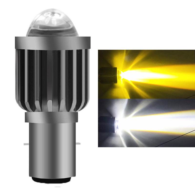 [1Pcs Motorcycle led bulb 12-80V electric car light] [Car LightBulb spotlight ultra-bright far and near beam]