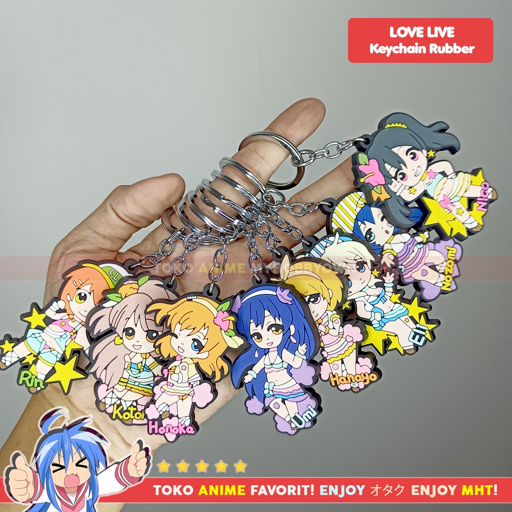 Gantungan Kunci Karet Anime Love Live Muse School Idol Project