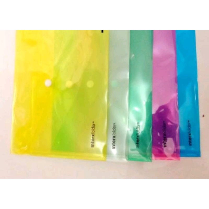 

map kancing transparant A5 inter x folder 17 x 24 cm (12 pcs)