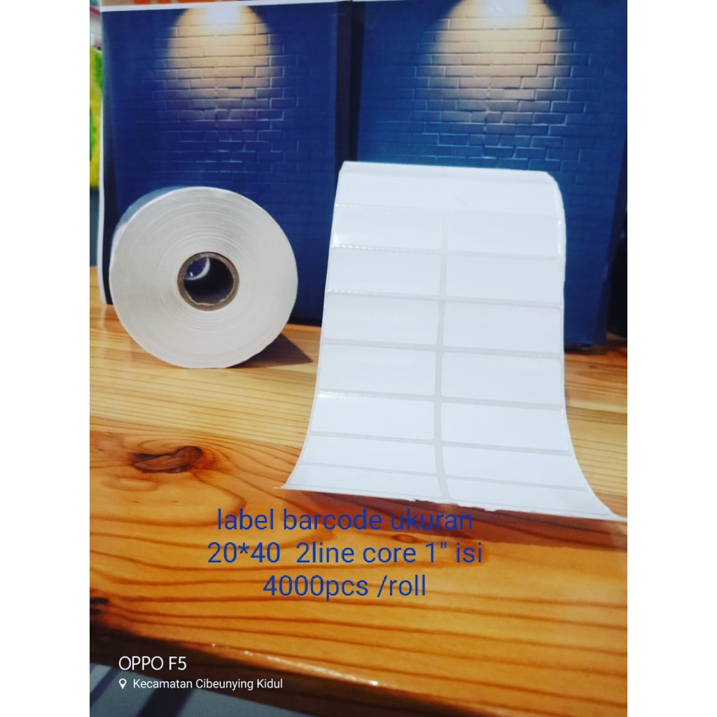 

label harga ukuran 20x40mm Bandung