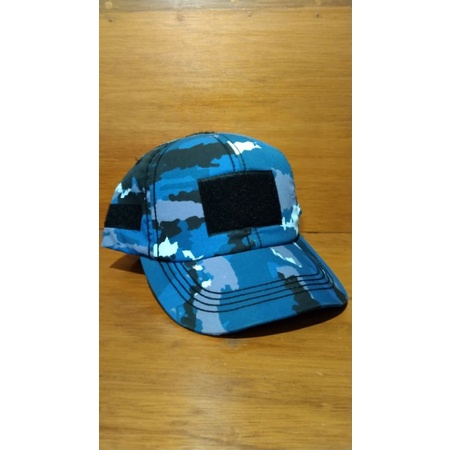 topi velcro army