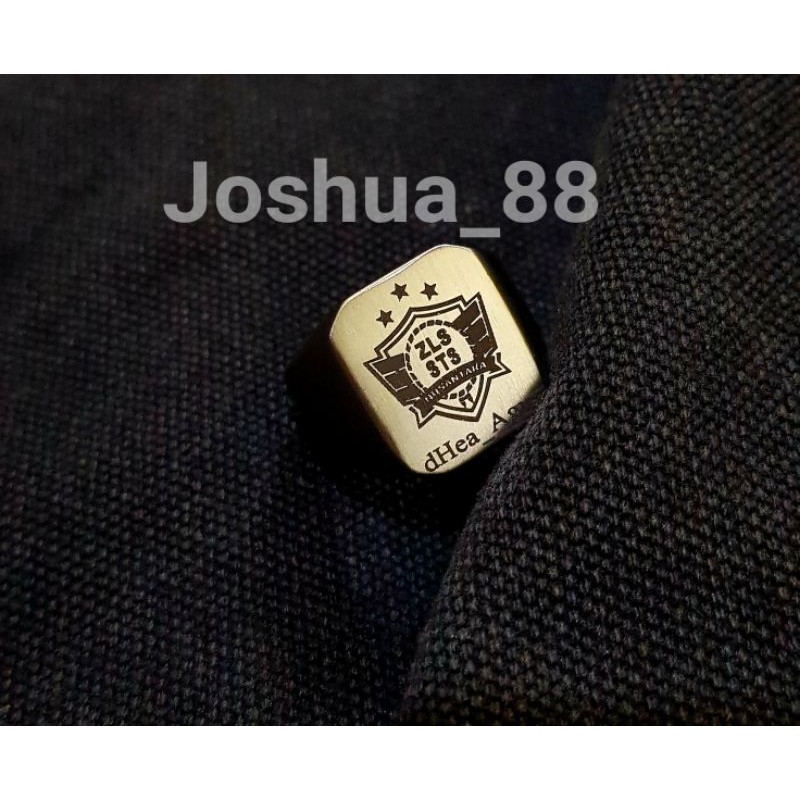 Cincin Titanium Custom Ukir Logo ZLS Nusantara Gold Bisa Ukir Gambar Logo Sendiri