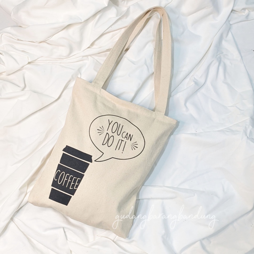 Totebag Kanvas Design CFE dengan tutup resleting