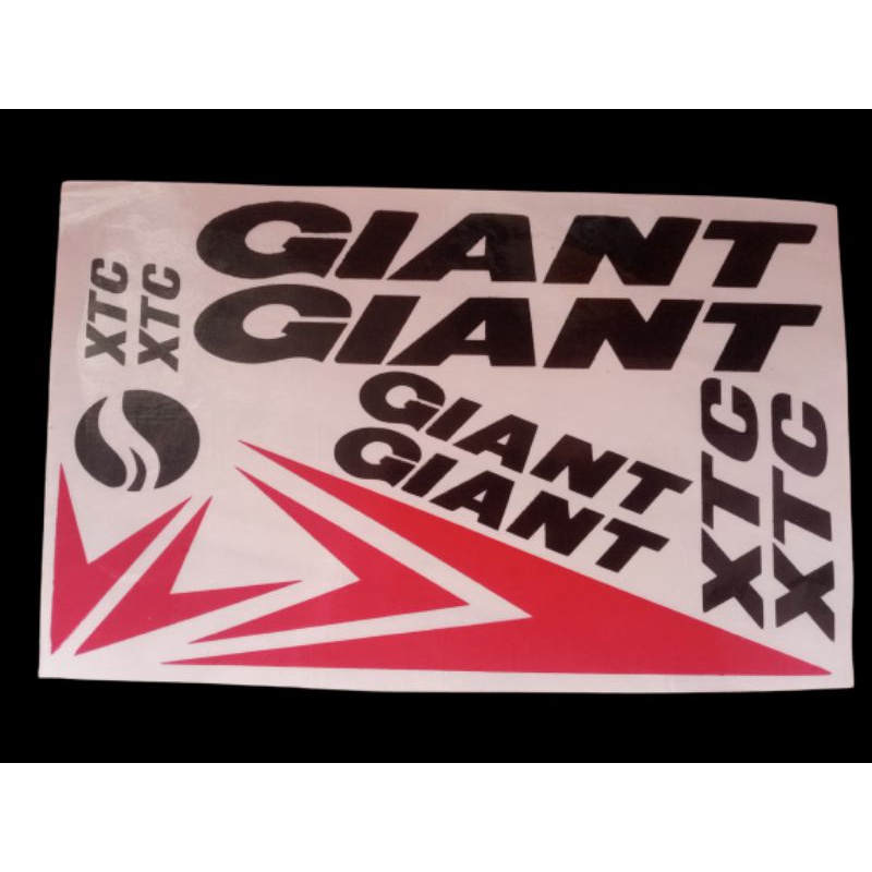 Stiker Sepeda Giant XTC