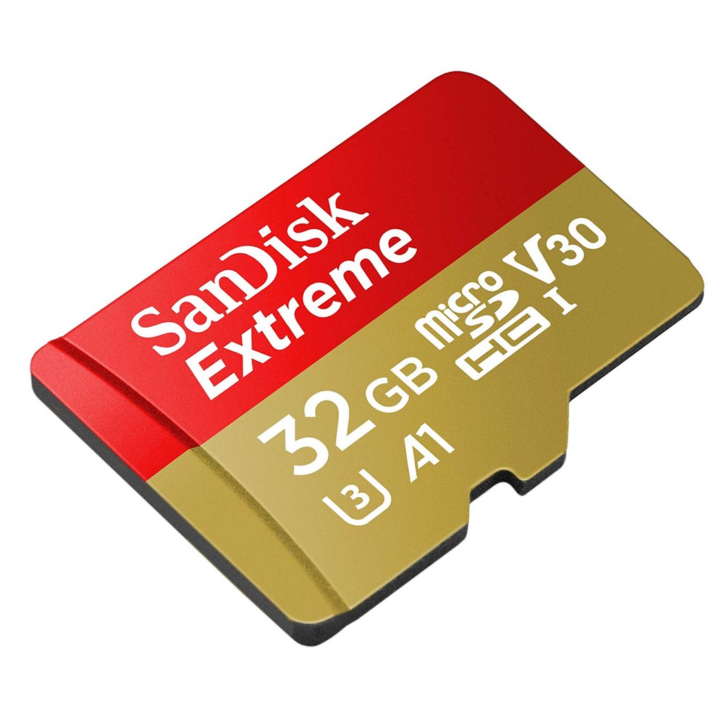 Memory Card | Micro SD 32GB SanDisk Extreme up to 100Mbps U3 A1 V30 - Garansi Resmi Lifetime