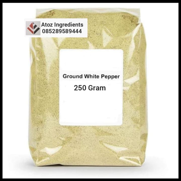 

Pure White Pepper Powder 250Gr/(Grade A) Bubuk Lada Putih Murni 250Gr