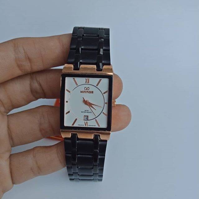 Jam tangan mirage wanita original 7908bsp-l hitam gold