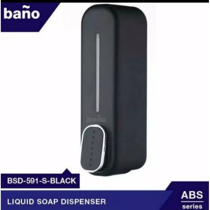 Soap dispenser BANO single hitam / Tempat sabun cair hitam