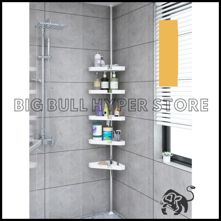 Rak Sudut Siku Kamar Mandi / Rak Sudut Kamar Mandi / Rak Shower Caddy