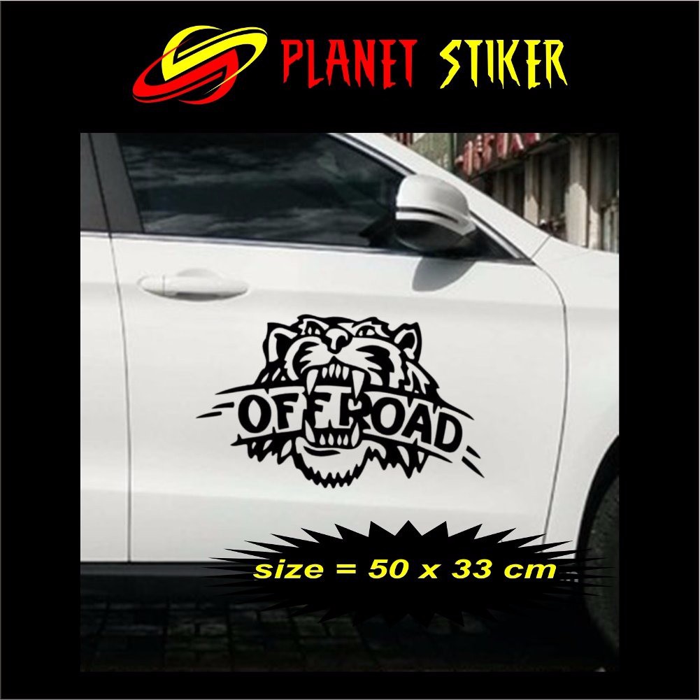 New Offroad Tiger Decal Cutting Stiker Mobil All Jeep Feroza