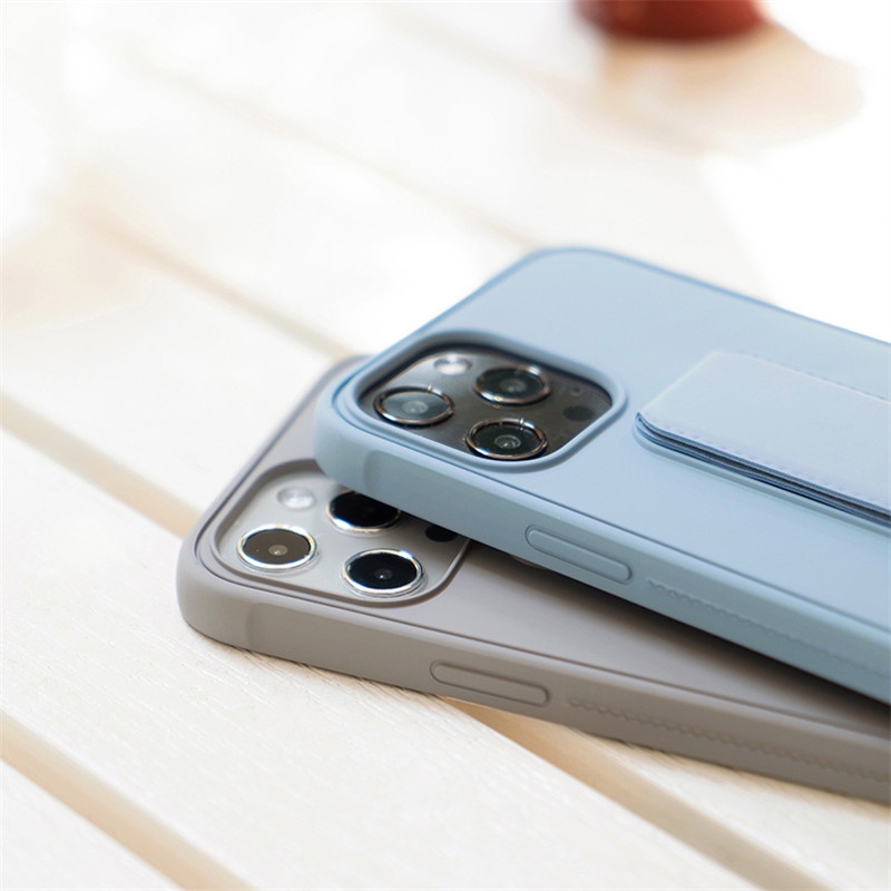 Soft case silikon dengan bracket magnetik Untuk iphone 14 13 pro max 12 12pro 11 pro max Xs max X 12 mini