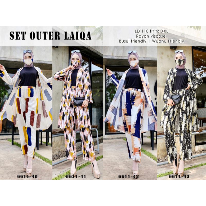 SET OUTER LAIQA MIX
