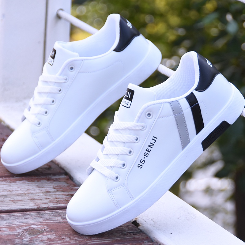 Sepatu kets Pria  Fashion Pria Sepatu Sepatu 2021  Putih Sepatu Korea Fashion Sneakers Serbaguna Cas