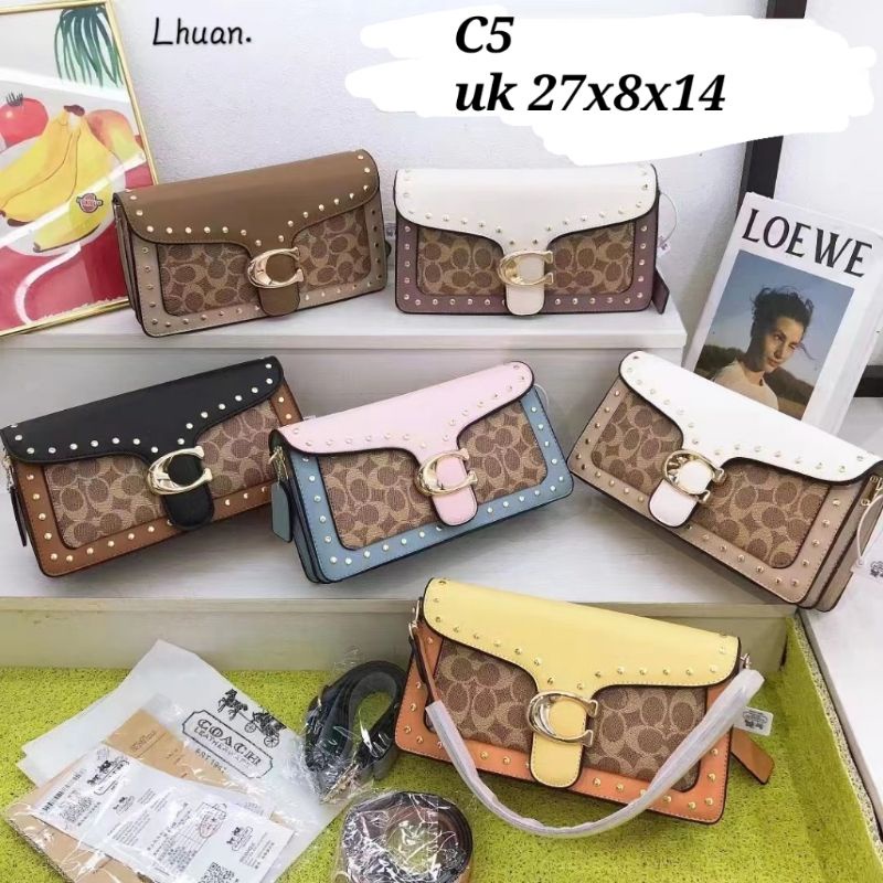 Tas tabby coa import / tas coch tabby wanita import / tas coa tabby uk 27x8x14