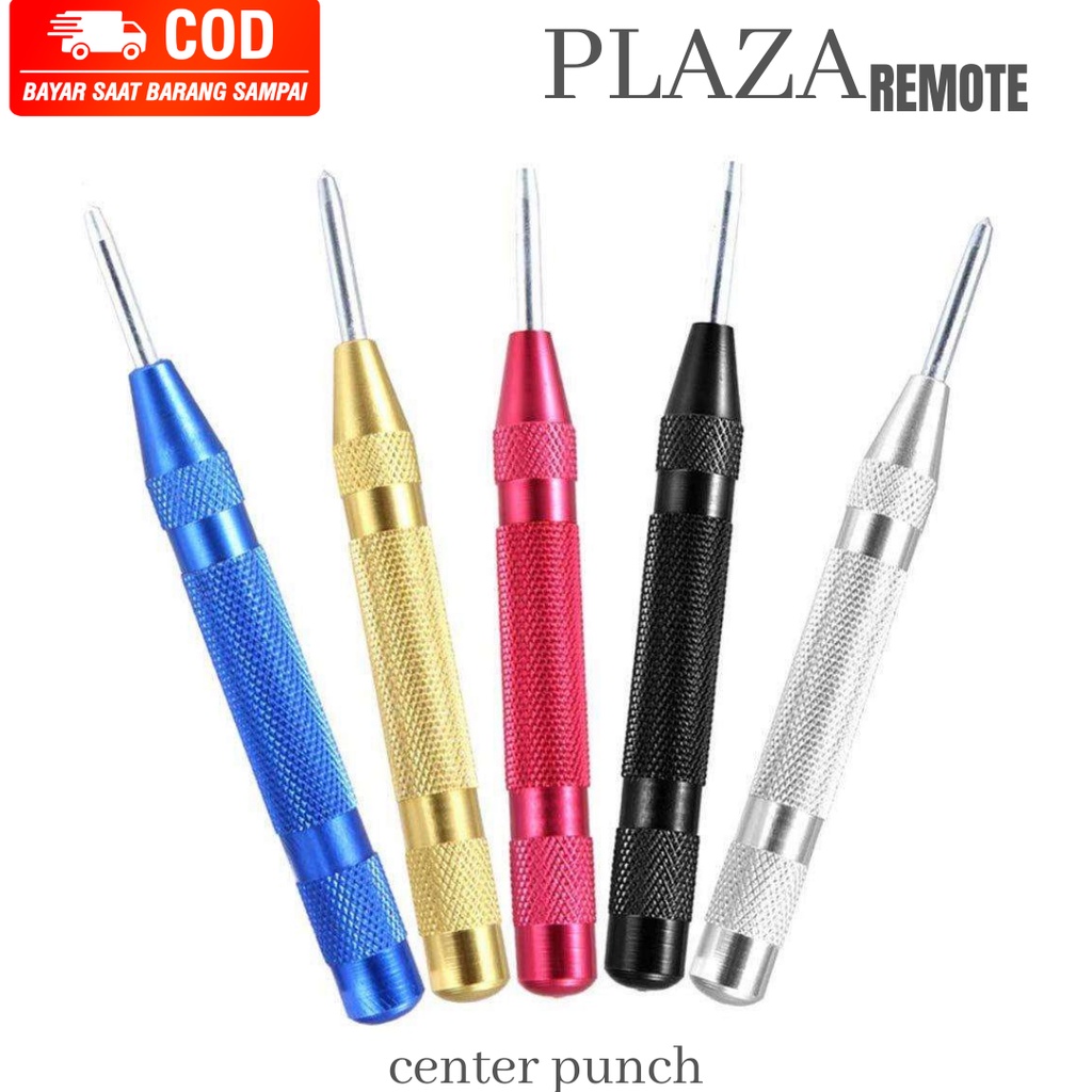 Penanda Titik Bor Center Punch merah red