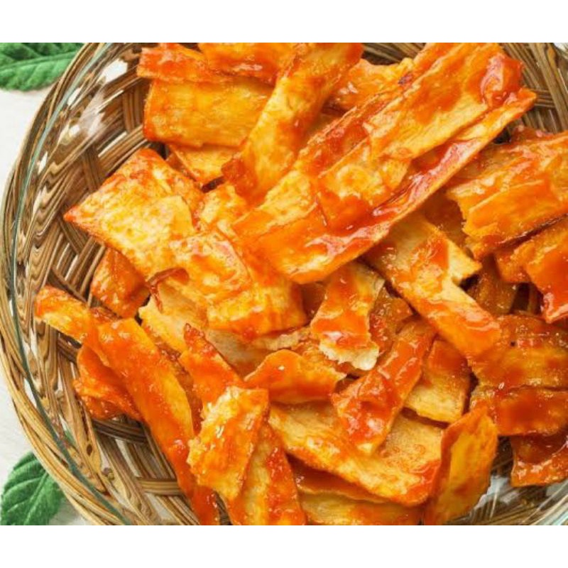 

Keripik Singkong Pedas Daun Jeruk
