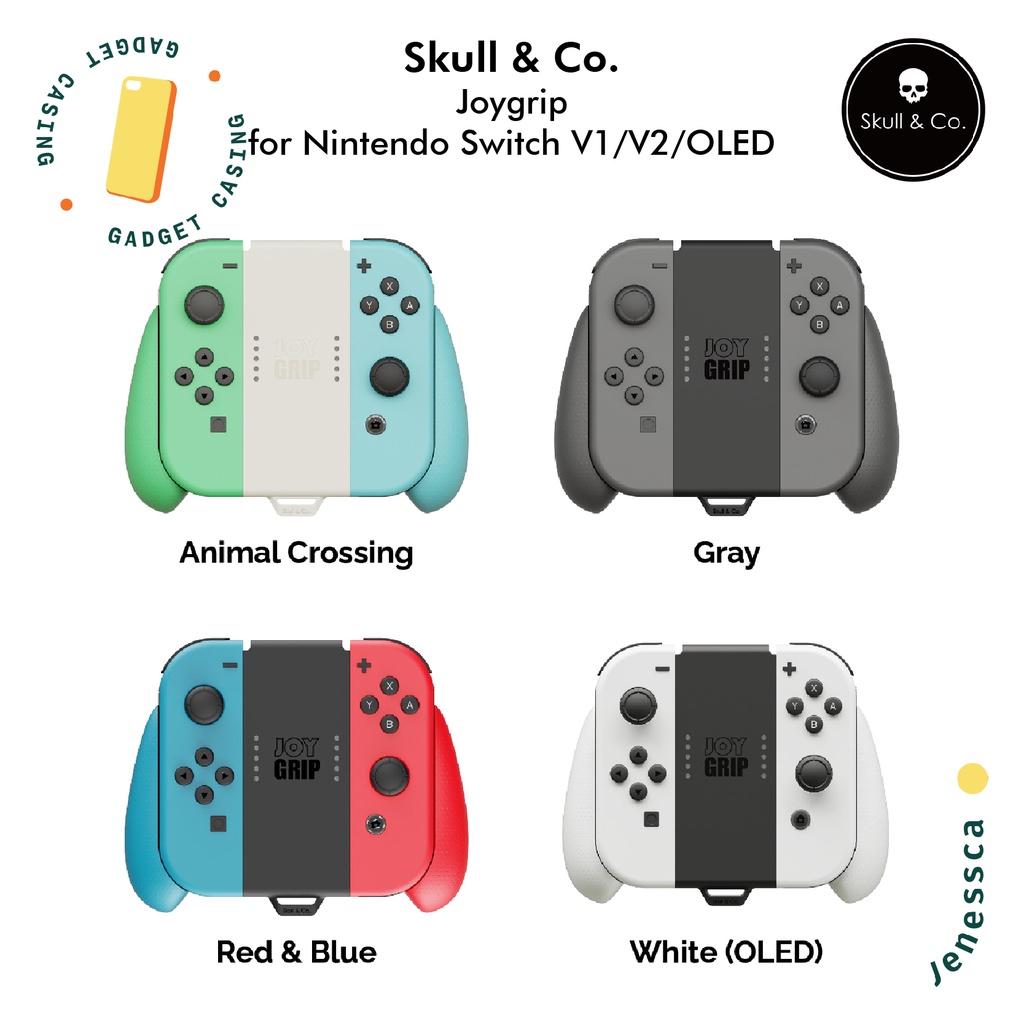 Skull &amp; Co. Nintendo Switch JoyGrip V1/V2/OLED Joycon Charger Grip