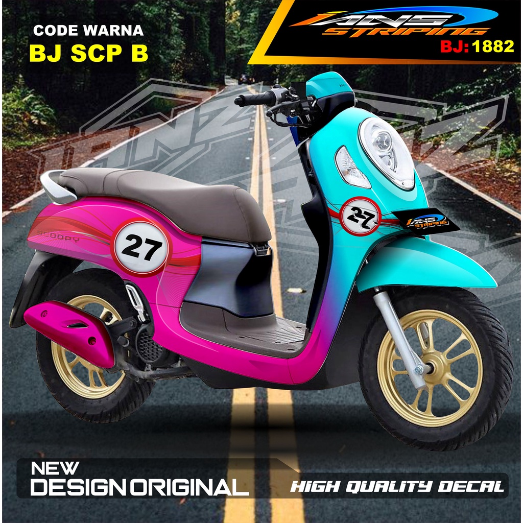 DECAL STIKER FULL BODY SCOOPY / STICKER ALL NEW SCOOPY / STIKER FULL BODY SCOOPY TERMURAH / STIKER MOTOR SCOOPY / STIKER MOTOR