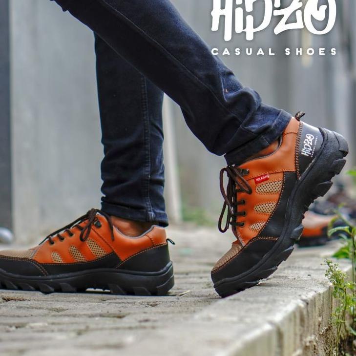 Recomend Sepatu Safety Pria  M- 051 Hipzo Sepatu outdoor  Kerja Proyek Sepatu ORIGINAL terlaris Ujung Besi Safety Sefty Shoes Pria Boots Krisbow Jogger King Cheetah
