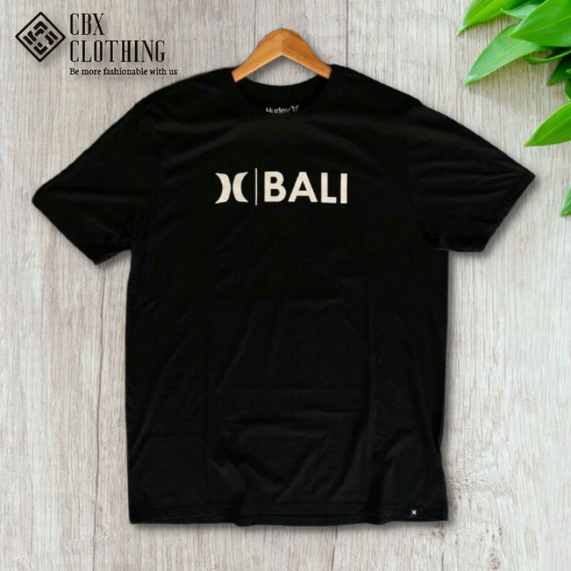Baju Kaos Pria Hurley Bali Lengan Pendek Cotton Combed 30s Kaos Distro Simple