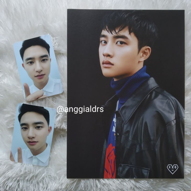 SHARING WELCOME KIT EXO OFFICIAL EXO-L FANCLUB | PHOTOCARD, POSTCARD D.O. KYUNGSOO, MAP HOLO