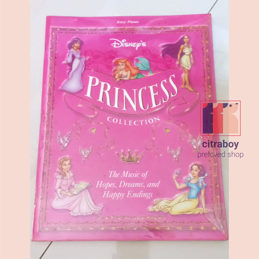 Buku Piano Disney Princess Collection Vol 1 The Music of Hope, Dreams, and Happy Endings