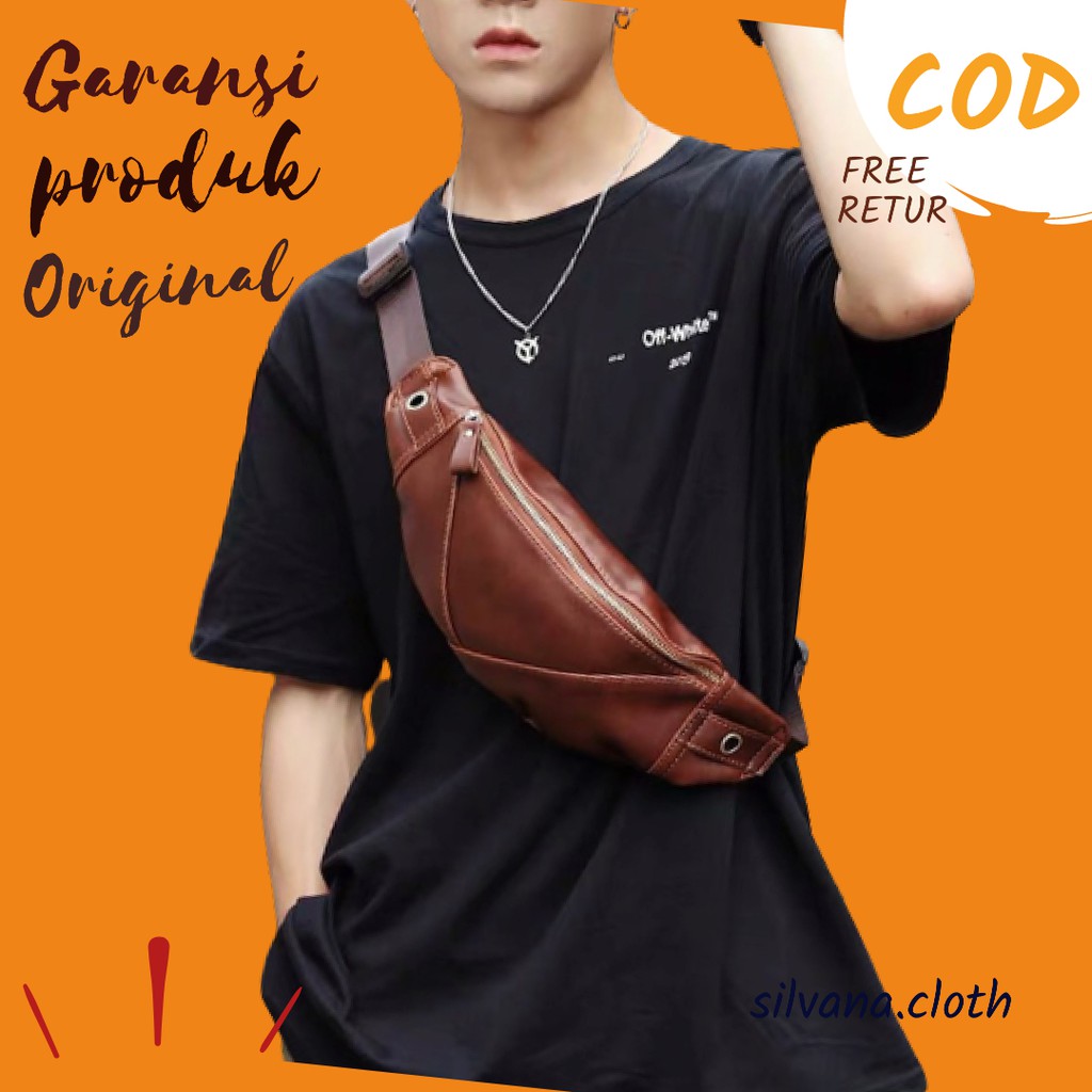 Tas Selempang Cowok Coach Original Men Charles Camera Sale For Mante Termurah Tas Waistbag New S9V4