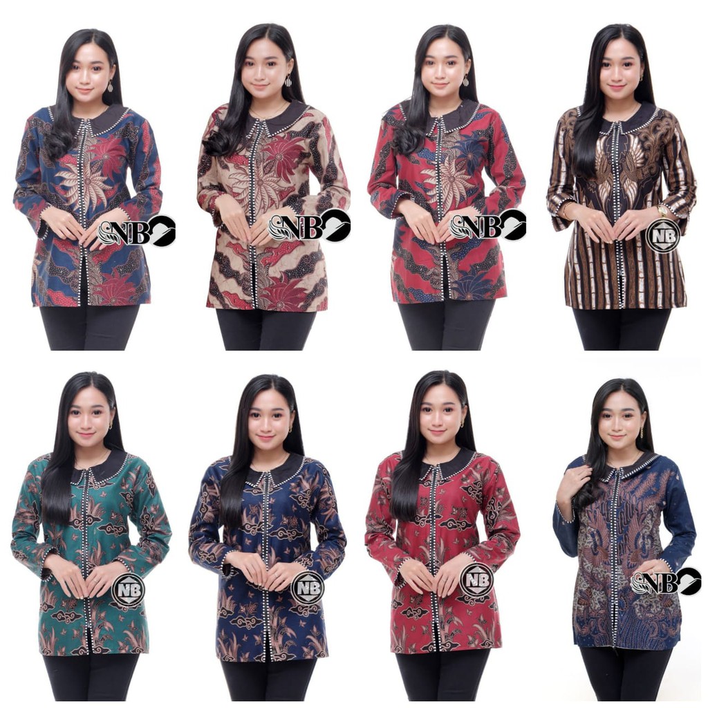 Batik Kalongan | Blouse Batik Atasan Wanita Seragam Kantor Best Seller Terlaris