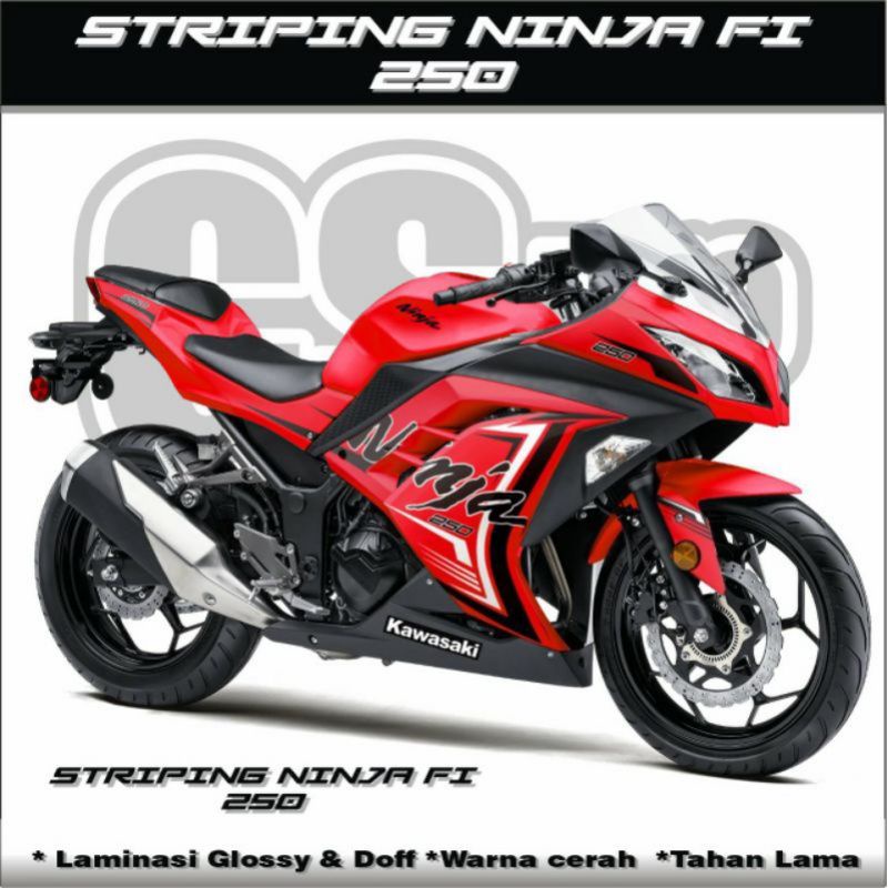 STRIPING LIS BODY NINJA FI 250 OLD/STICKER LIS NINJA FI 250 old