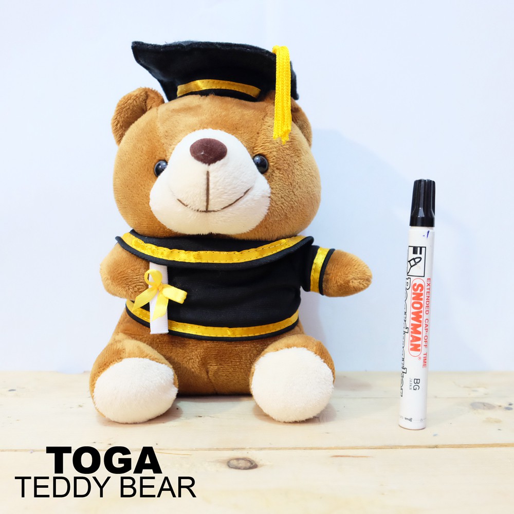 Boneka teddy bear toga wisuda bahan sangat lembut