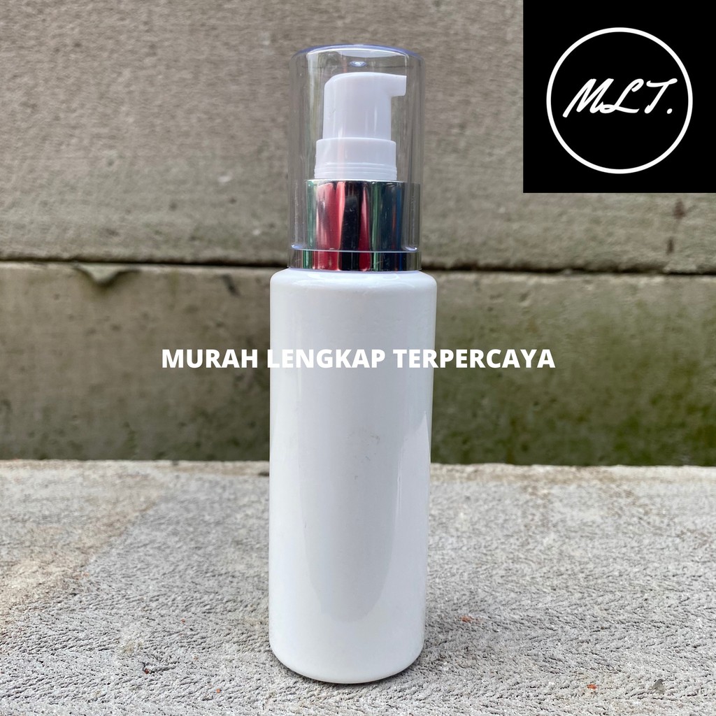 BOTOL PUMP TREATMENT 100ML RF PUTIH (FULLCAP)