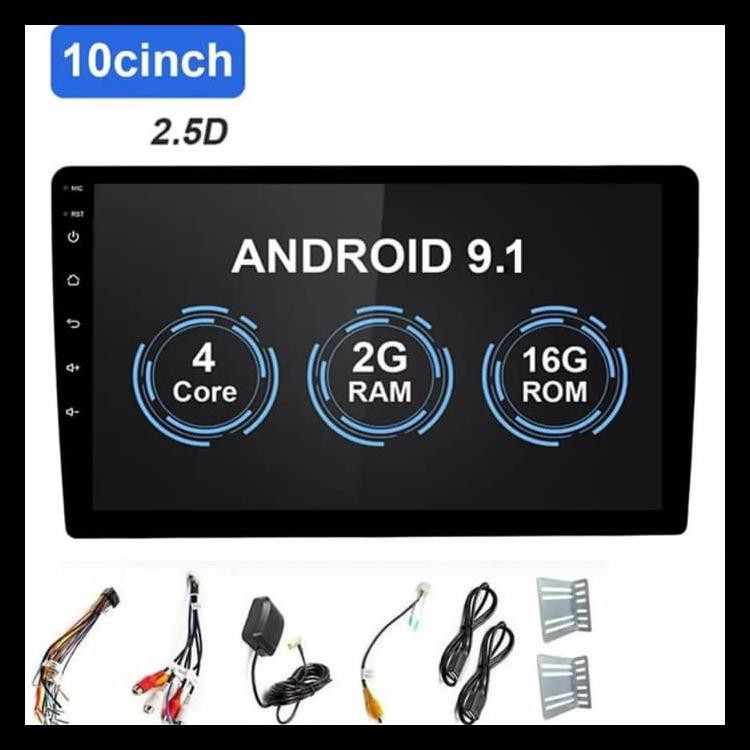 HEAD UNIT ANDROID 10 INCH RAM 2GB UNIVERSAL/ DOUBLE DIN KODE 413