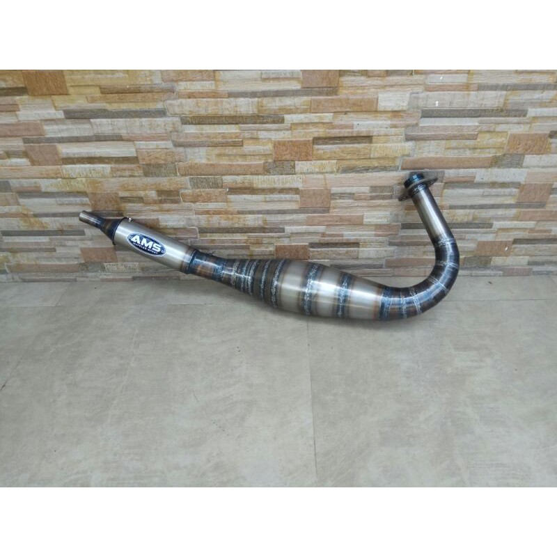 Knalpot kolong RX KING RX SPESIAL plat karat