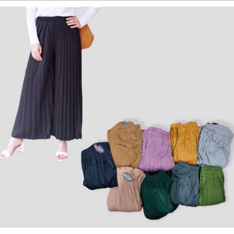 Kulot Plisket Murah / Kulot Plisket Hyget Super