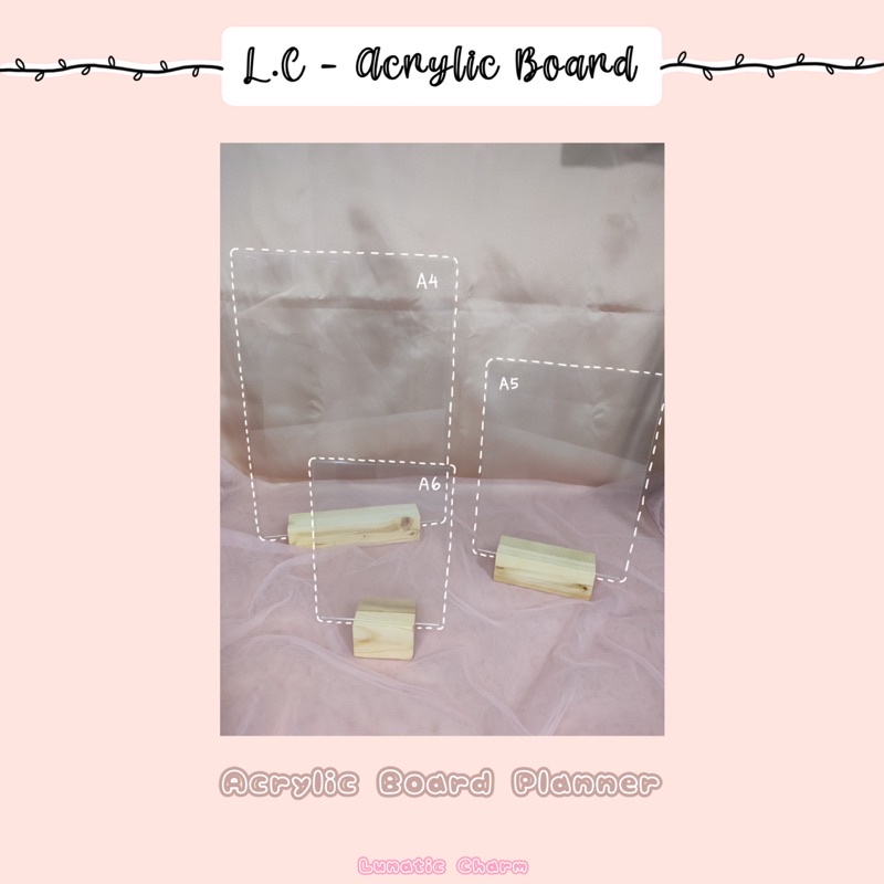 

[L.C] Acrylic Board Planner A6 A5 A4