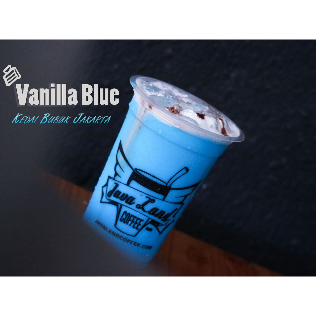 Bubuk Minuman Bubble Powder Drink Vanilla Blue ORIGINAL Javaland 1kg