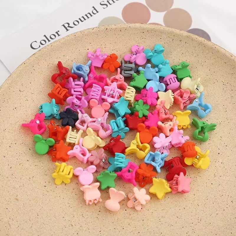 (ACC10) Jepit Rambut Jedai Mini Warna Campuran Jedai Poni 2.5cm dan 1cm