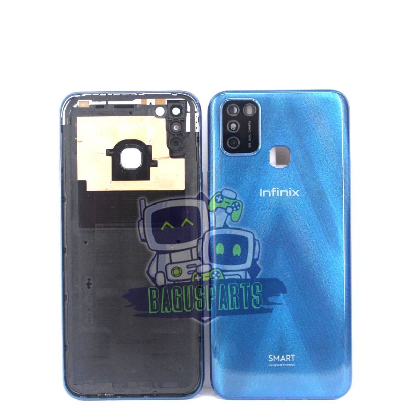 BACKDOOR INFINIX SMART 5 X657 FULLSET BIRU ORIGINAL KESING BELAKANG